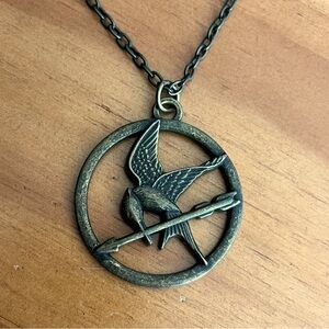 Official Hunger Games Mockingjay Pendant and Chain
